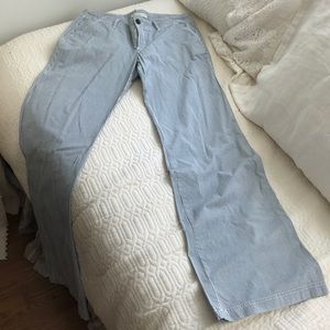 Abercrombie & Fitch Pin-striped flare pants